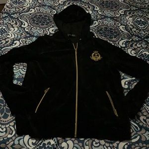 Black and gold Ralph Lauren zipper hoodie